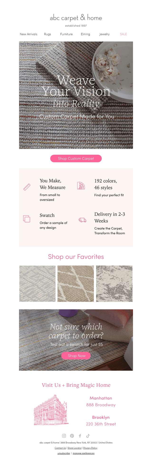 Custom Creations Await with Custom Carpet