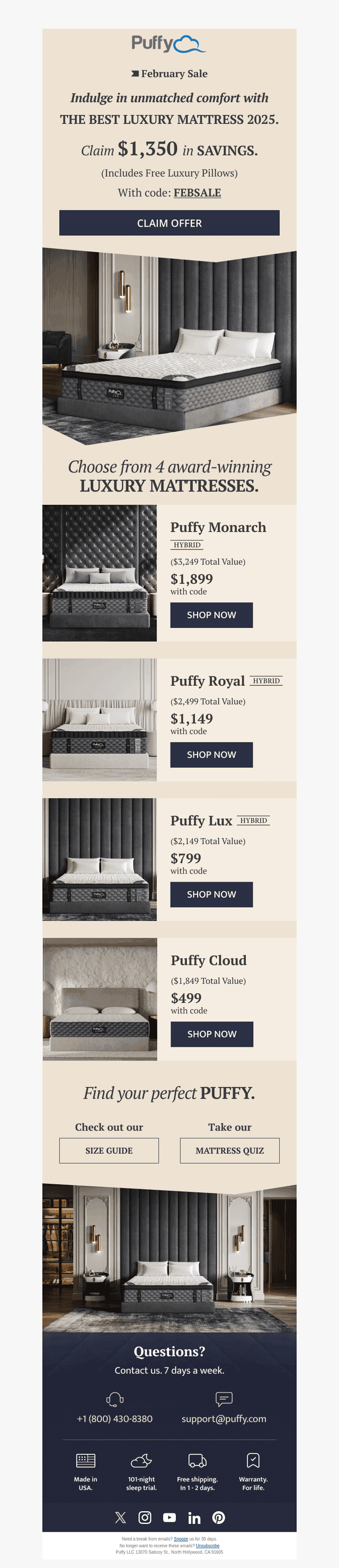 Your best sleep starts tonight…
