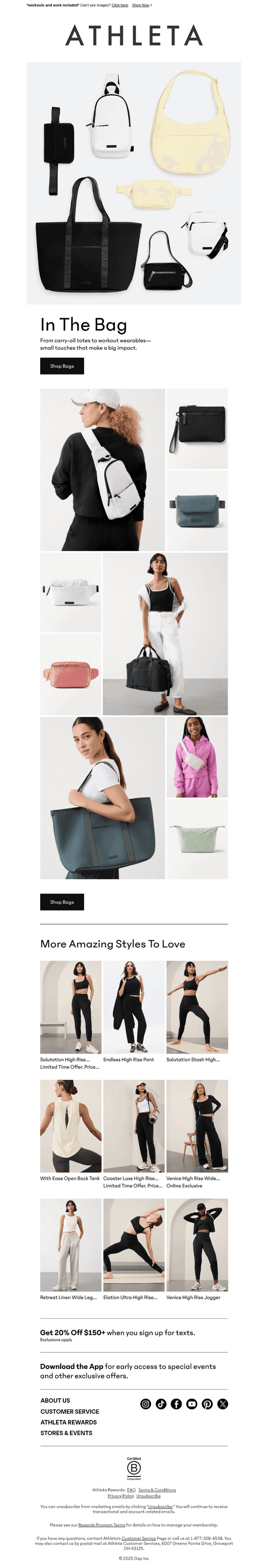 You've scored a bag for everything