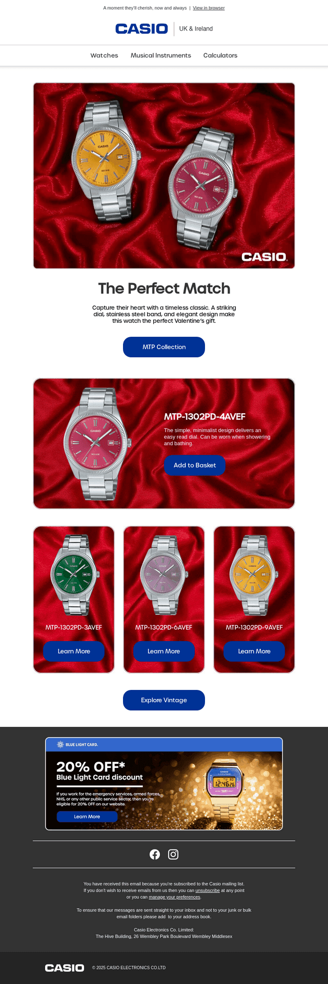 Casio email from Wed, Feb 5, 2025