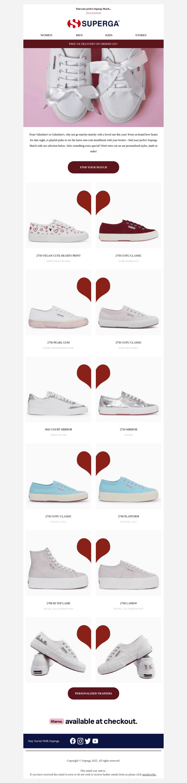 Superga email from Wed, Feb 5, 2025