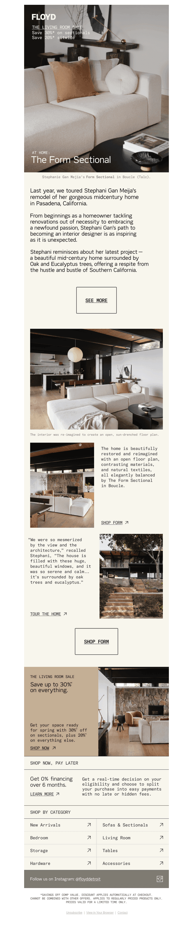 At home with The Form Sectional