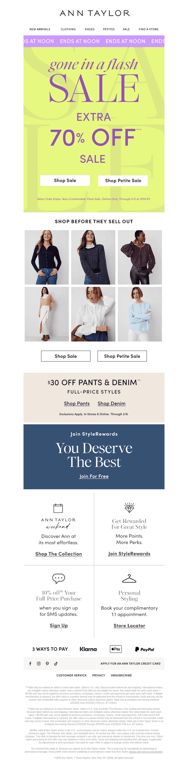 EXTRA 70% Off Sale Is Going, Going …