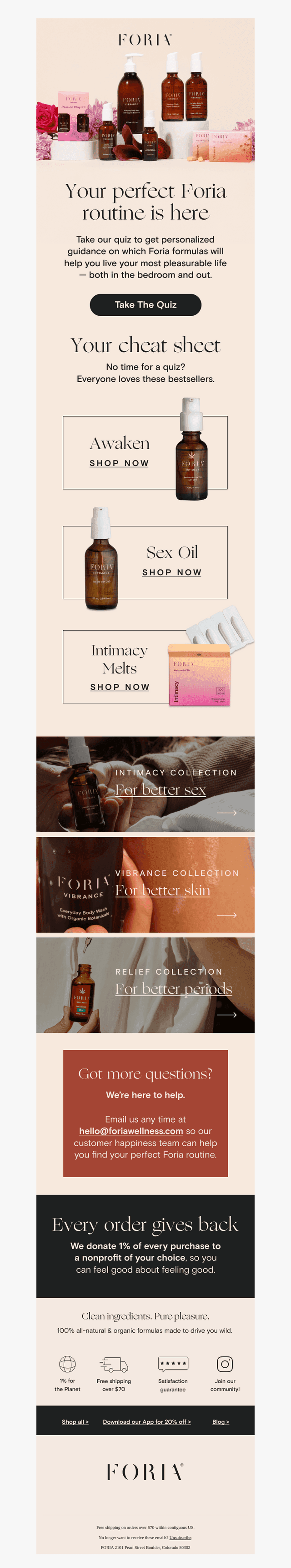 , your perfect Foria routine is here