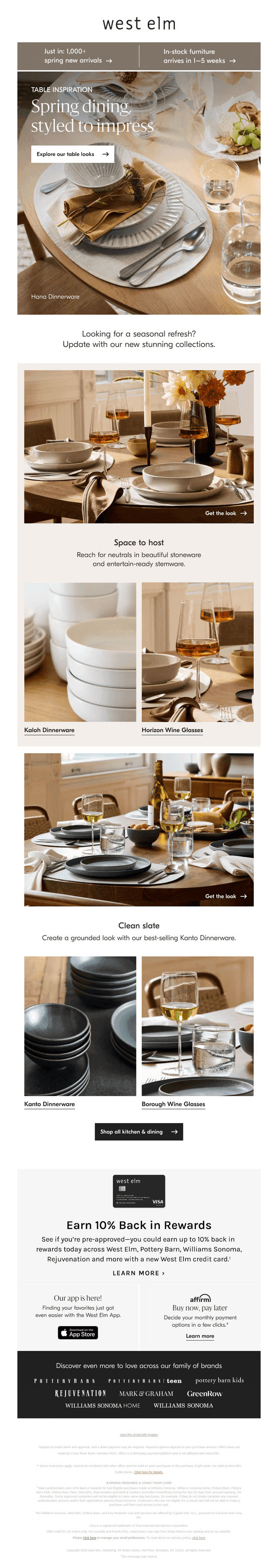 Fresh looks for your spring table