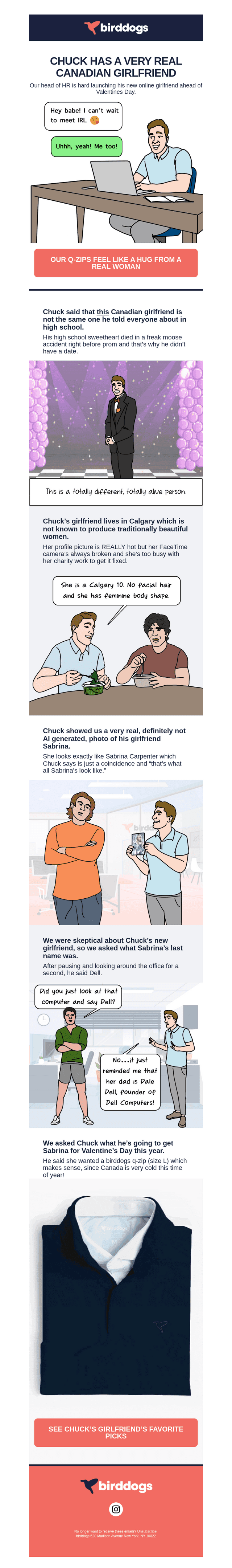 Chuck Has An Online Girlfriend