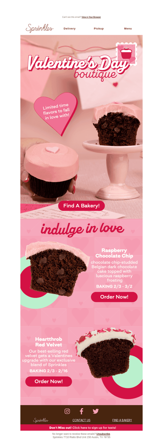 Your V-day cupcake lineup is HERE! 💘
