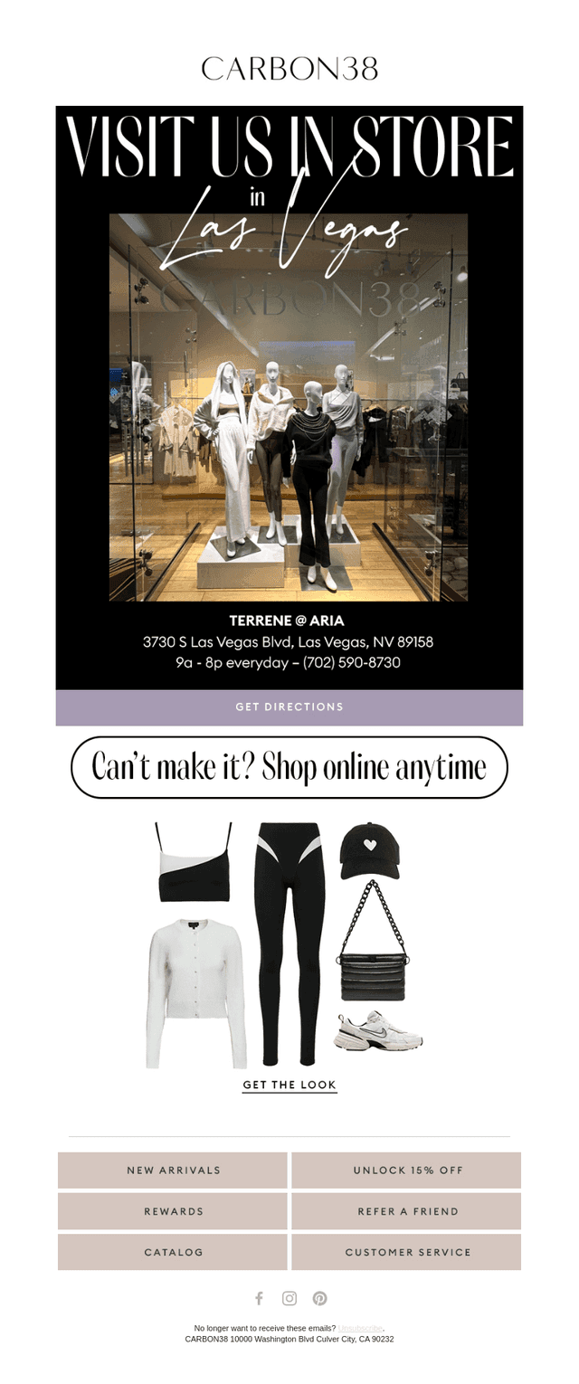 VEGAS - Visit us in store!