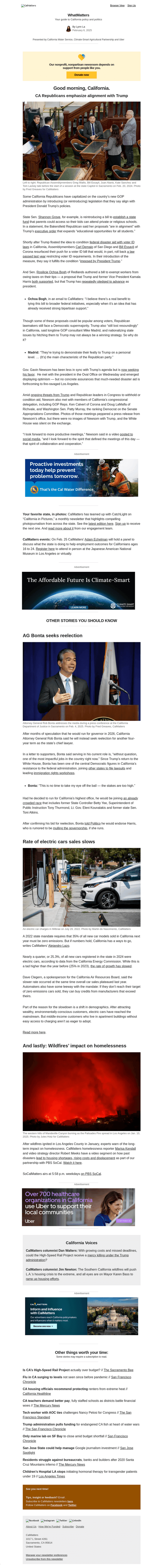 CA Republicans emphasize alignment with Trump