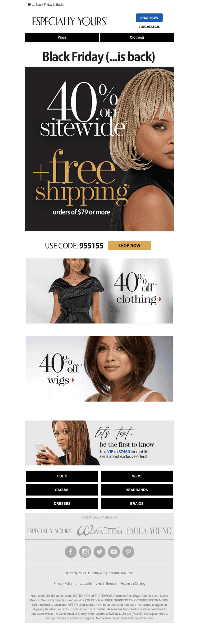 EXTRA 40% Off + FREE Shipping – Today Only