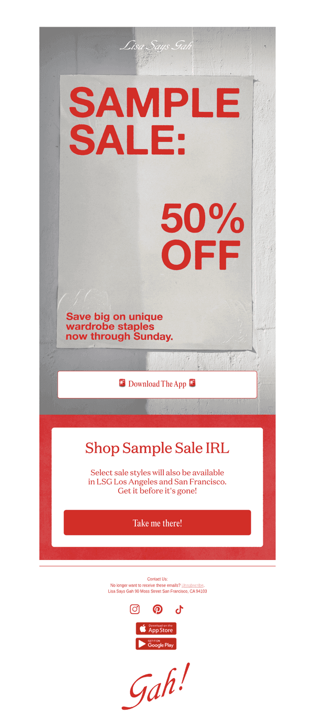 🚨 Early Access Sample Sale: 50% Off