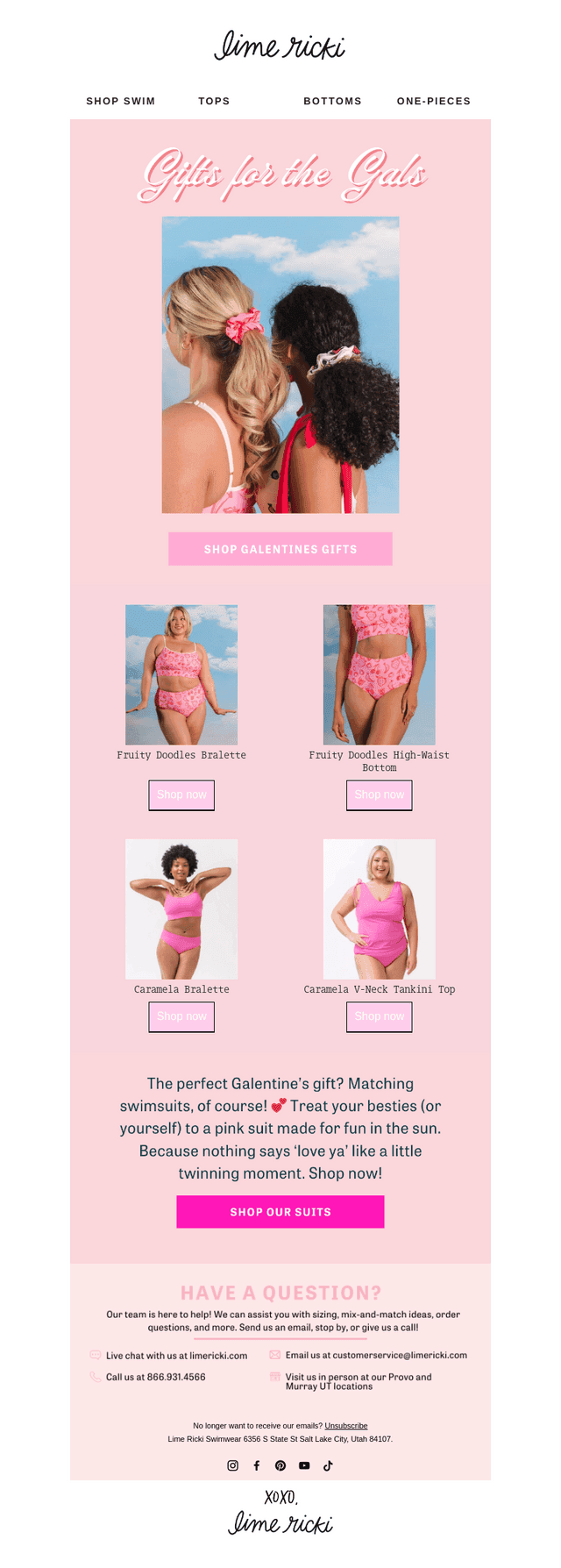 💘 Matching Swim for Galentine's!