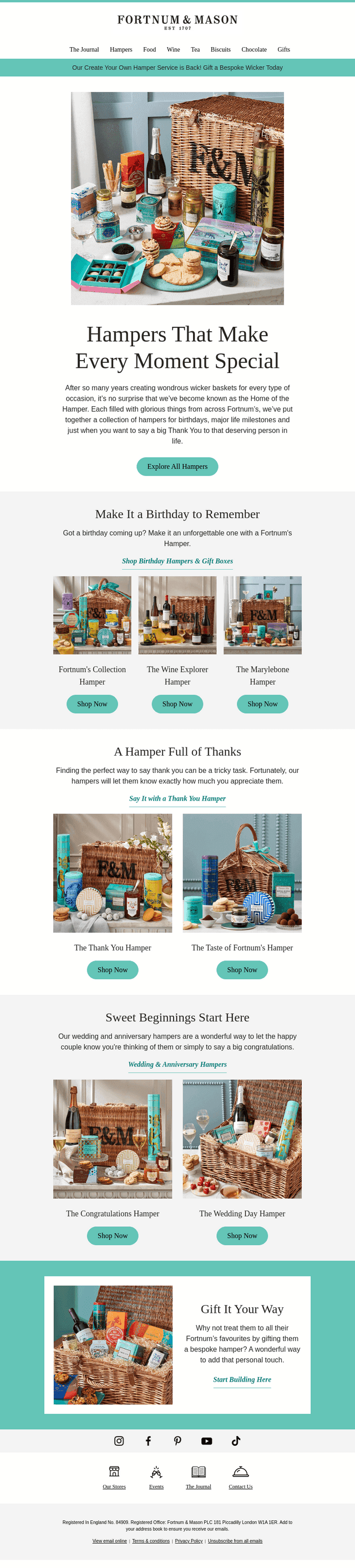 There's a Hamper for Every Occasion
