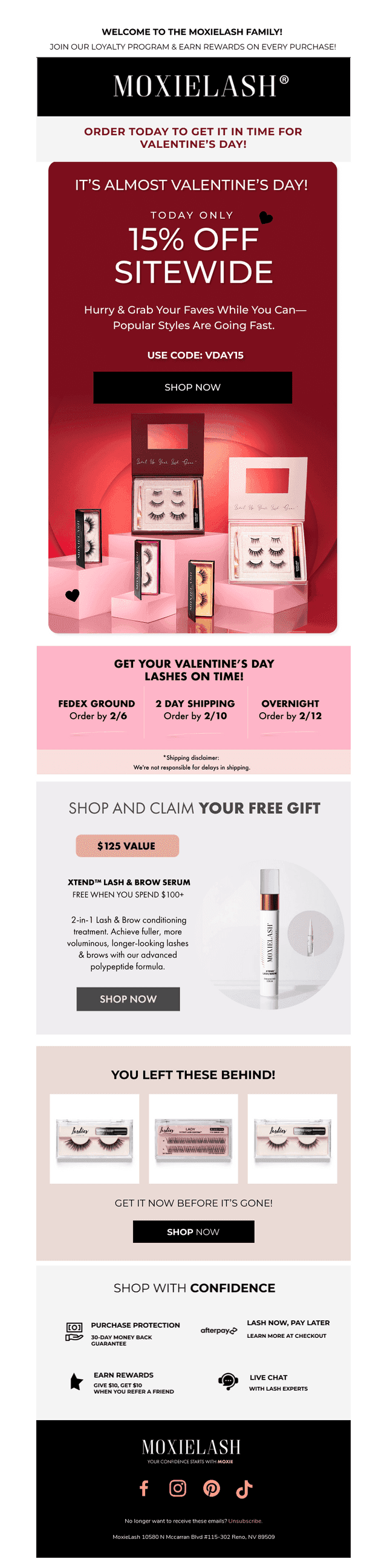 Ends Tonight: 15% Off + $125 Gift 💕