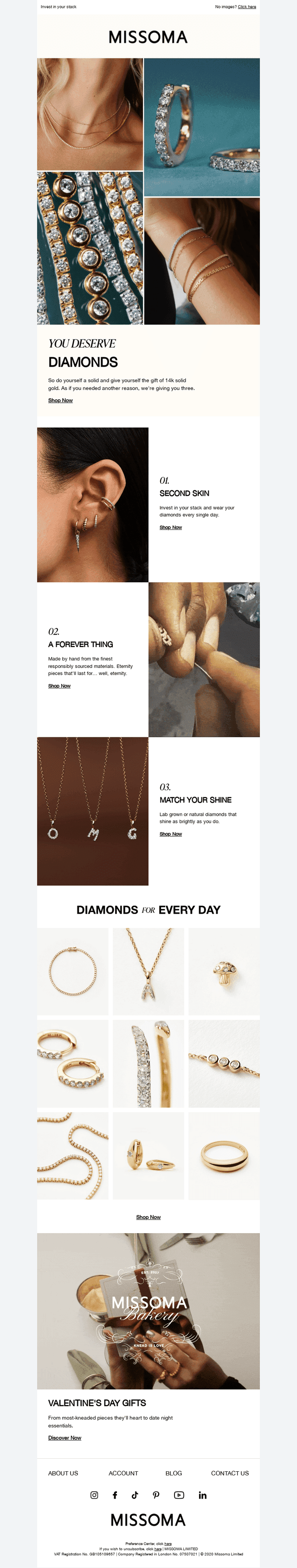 You deserve diamonds