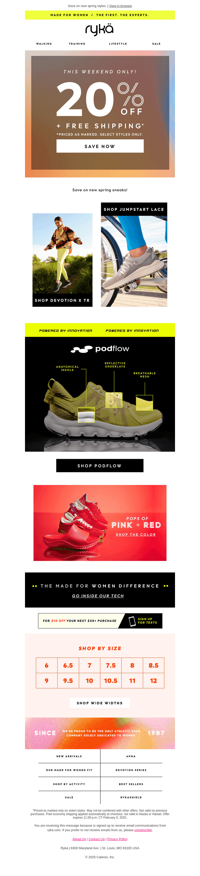 This weekend only! 20% off + Free shipping