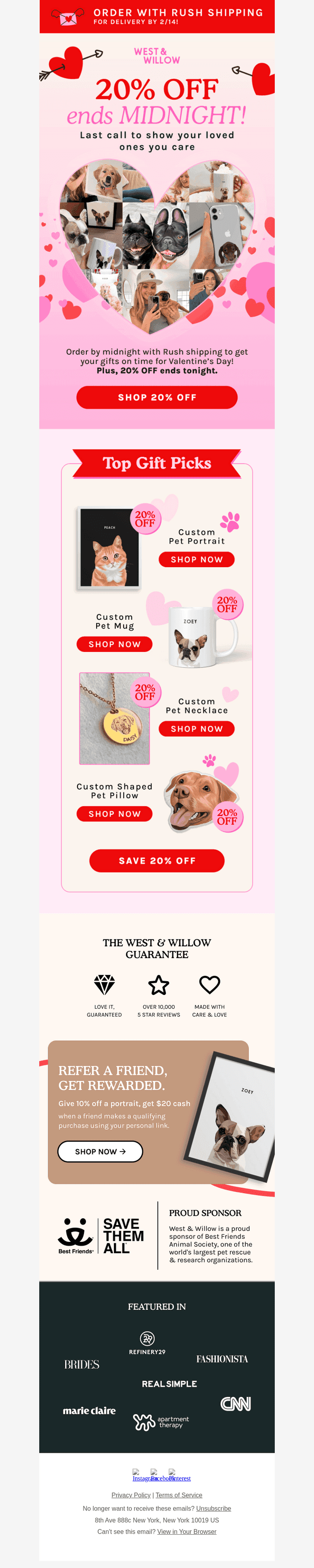 Final Call: 20% OFF & Rush Shipping Ends Soon! 😘 💝