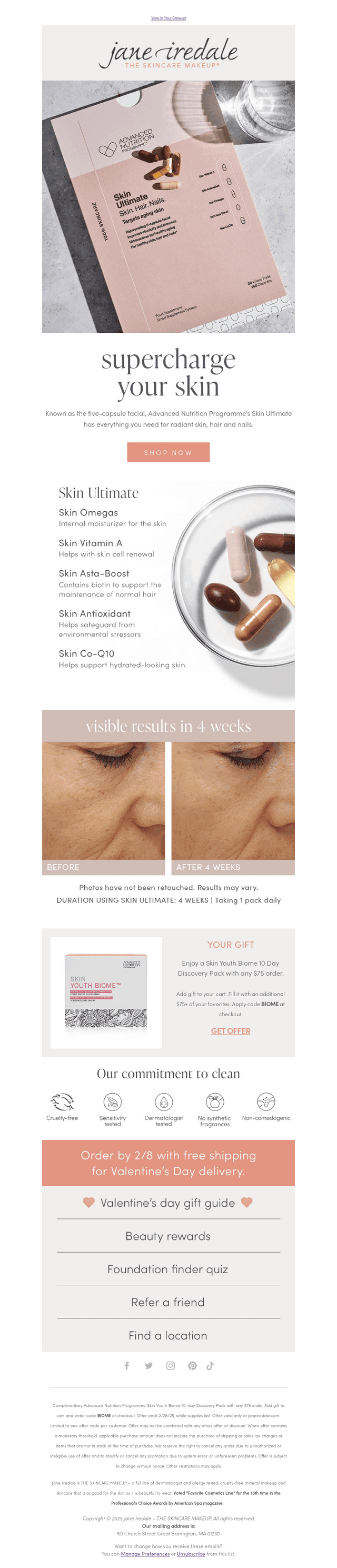 Meet the 5 capsule facial