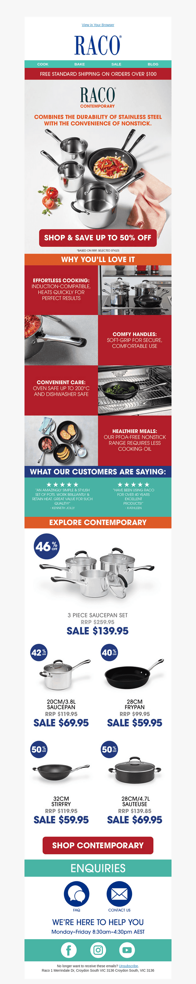 Save Up To 50% On Contemporary Range