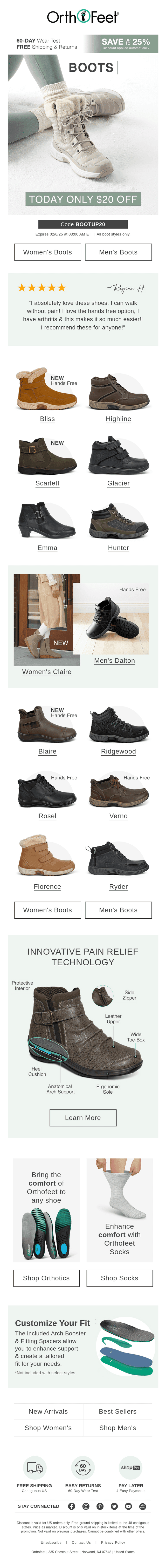 Final Hours: $20 off all boots