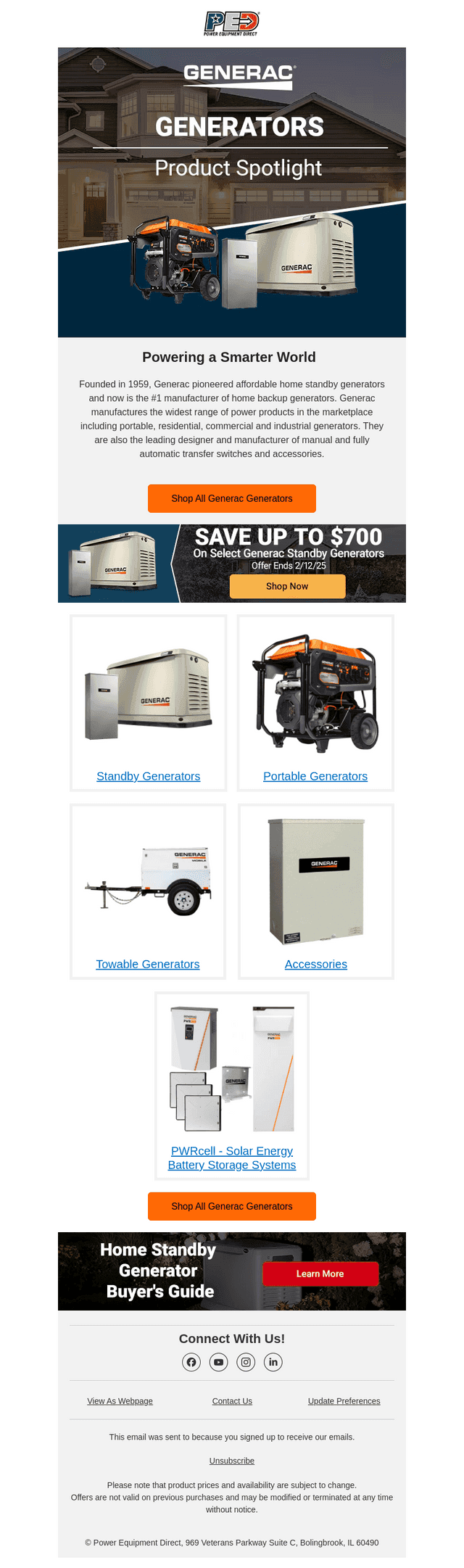 Explore Generac Generators & Accessories