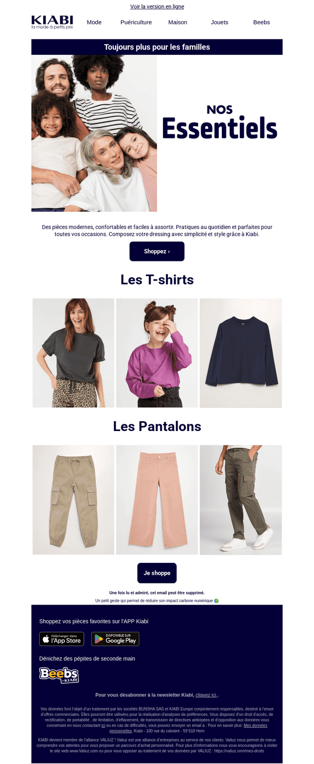 Nos essentiels vous attendent ! ​