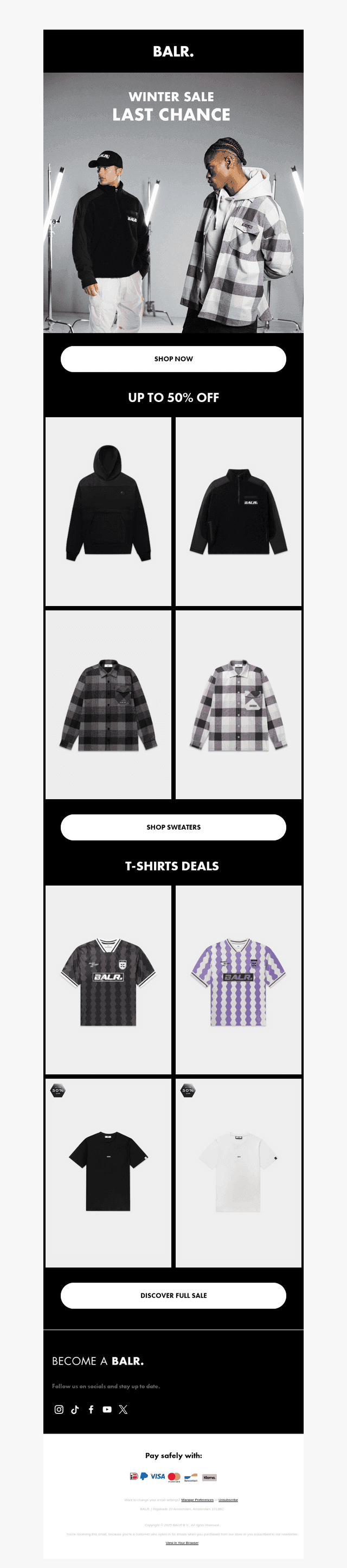 LAST WEEKEND - WINTER SALE