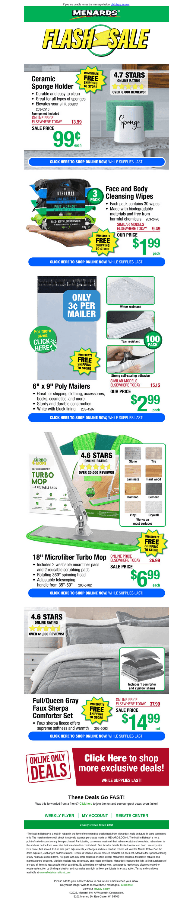100 Pack 6" x 9" Poly Mailers ONLY $2.99!