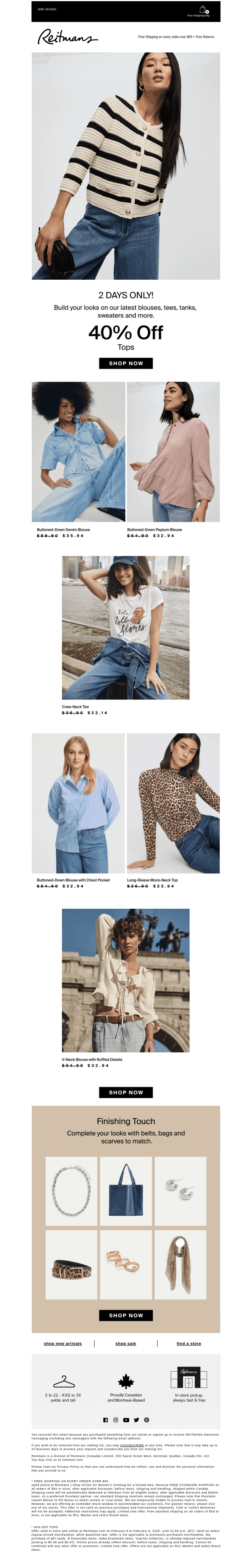 Psst! Our tops are 40% off