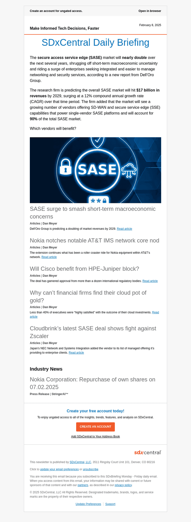 Which vendors will ride a SASE surge?