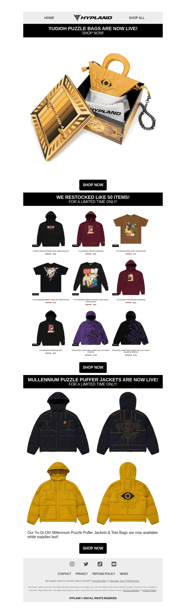 NEW YUGIOH ITEMS NOW AVAILABLE!