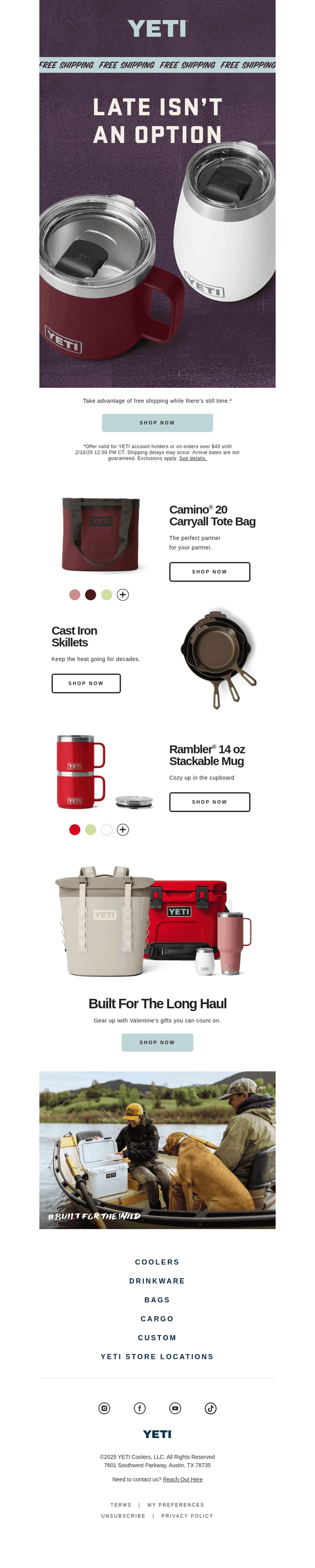 Free Shipping For Valentine’s Day