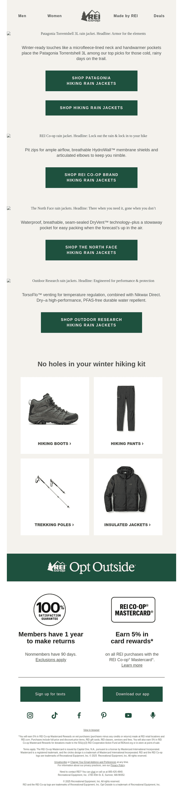 Jackets for hiking, whatever the forecast 🌧️💯
