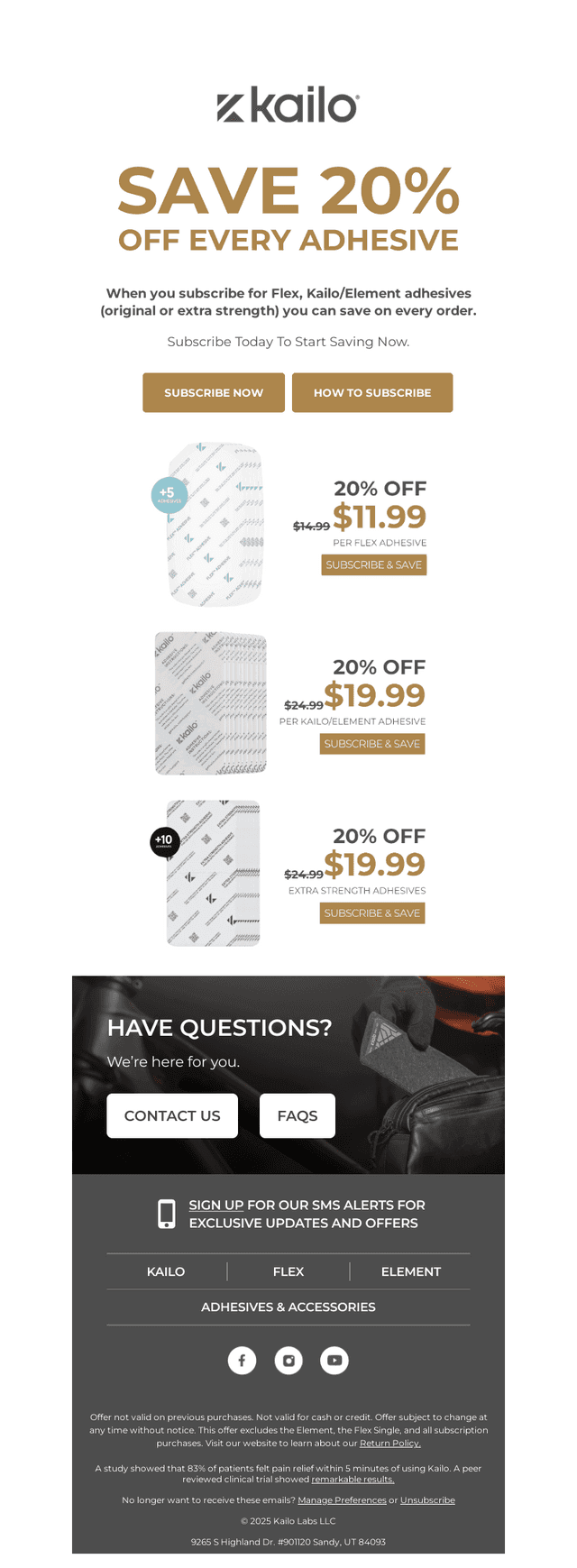 Save 20% on Every Adhesive Order