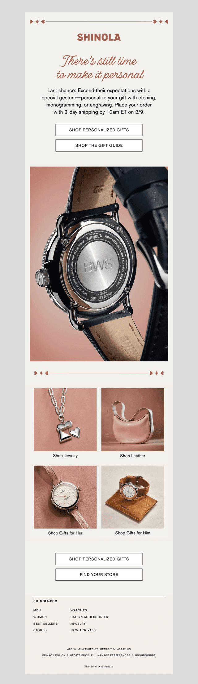 FINAL HOURS - Personalized Gifts