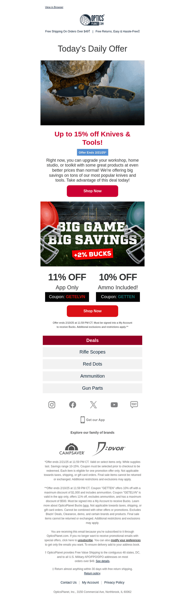 🔪 Up to 15% Off Knives & Tools 🛠️