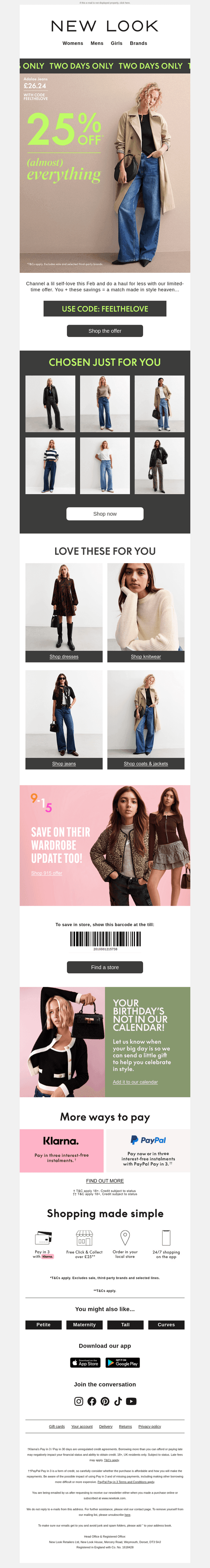 Surprise! 25% off (almost) EVERYTHING for two days