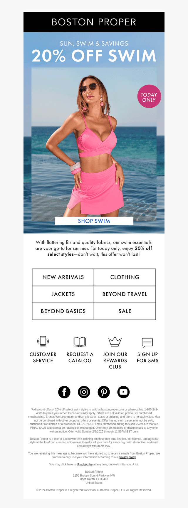 Make a Splash: 20% Off Select Swim Styles​