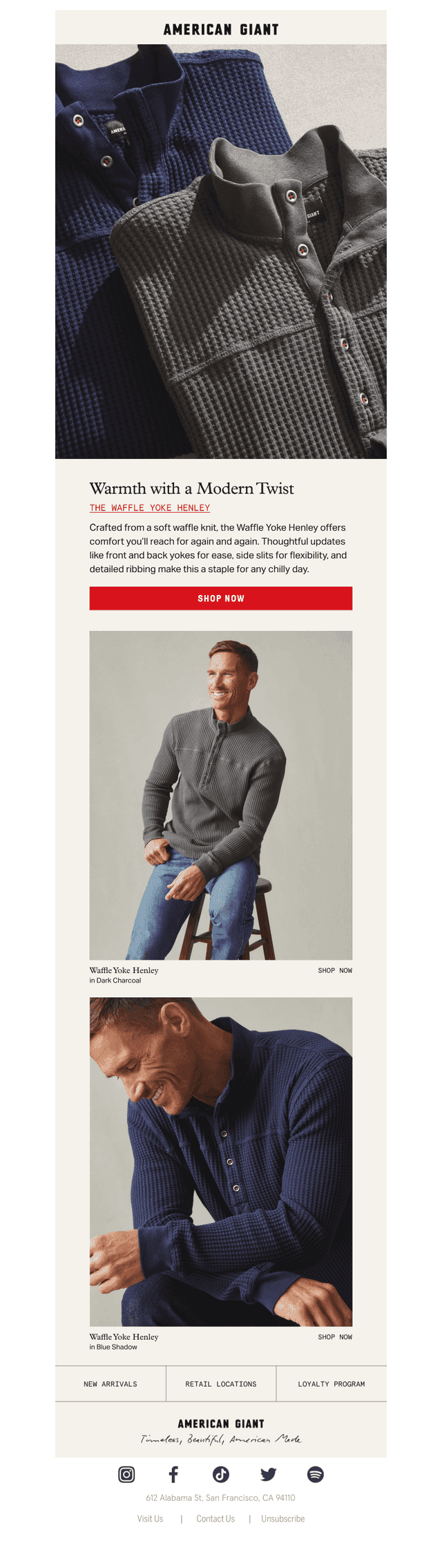 New Waffle Henley Is Here