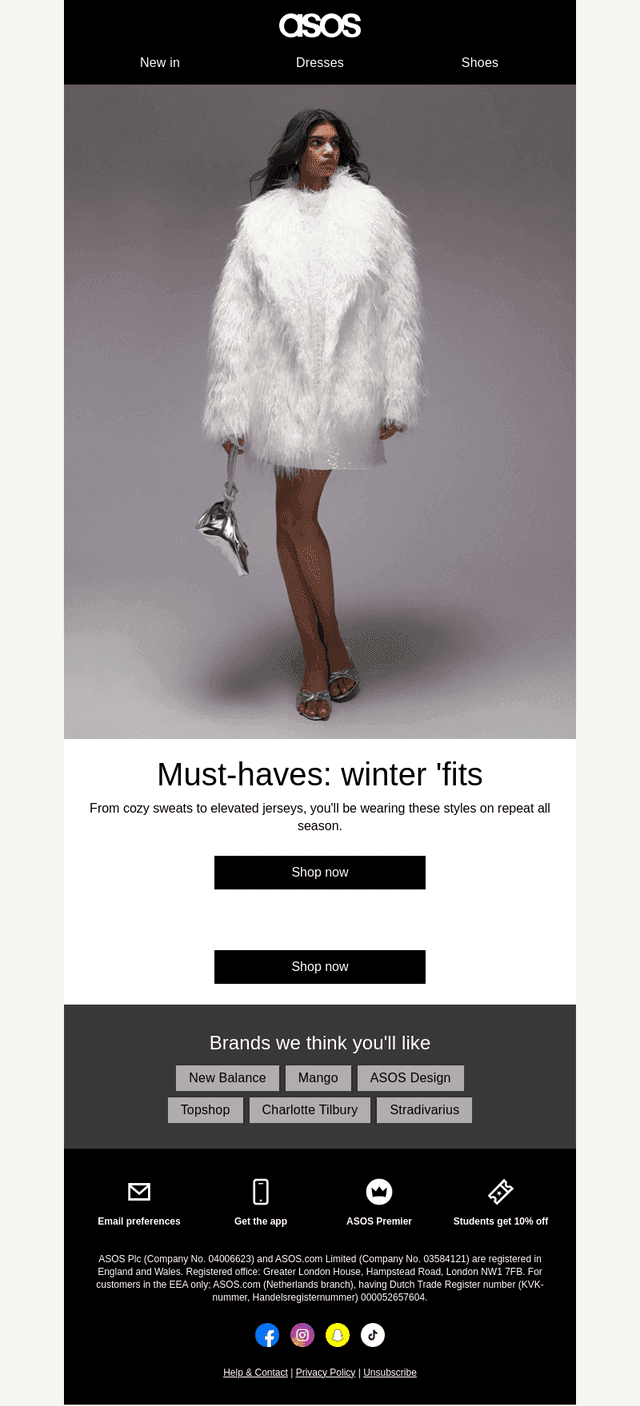 Must-haves: winter 'fits