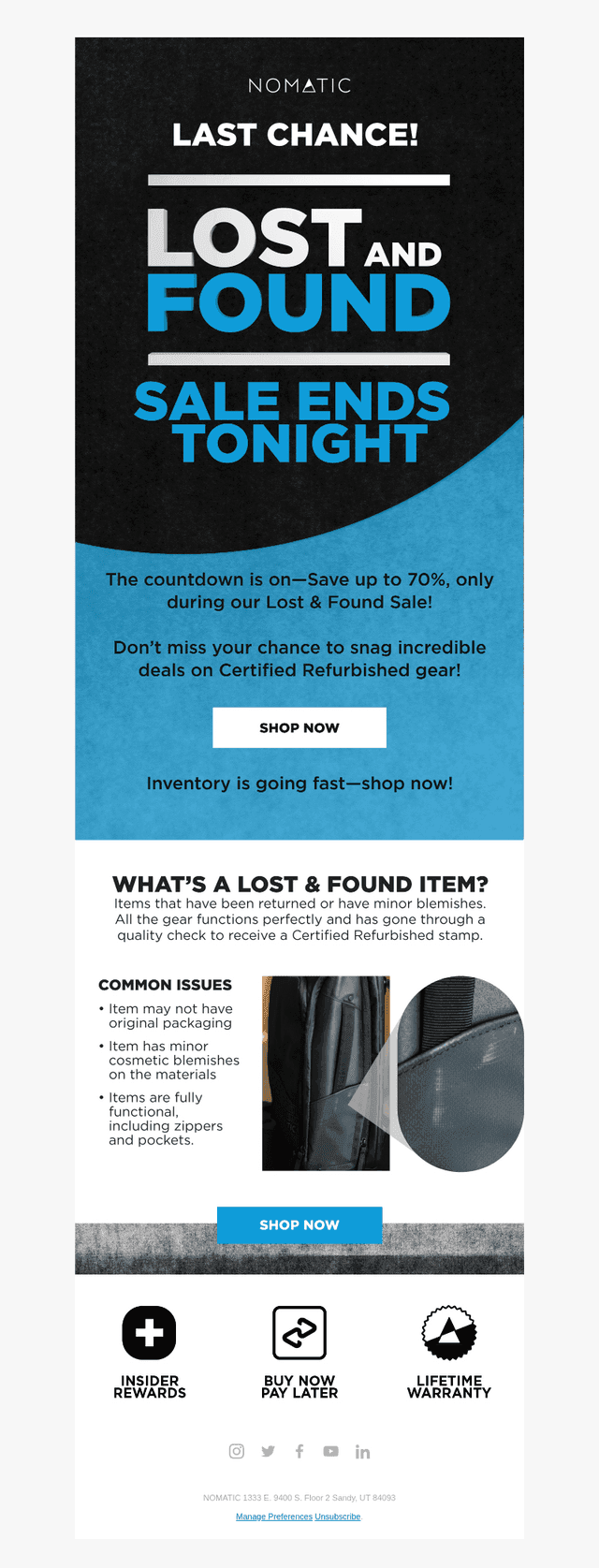 ⏰ FINAL DAY - LOST & FOUND SALE ⏰