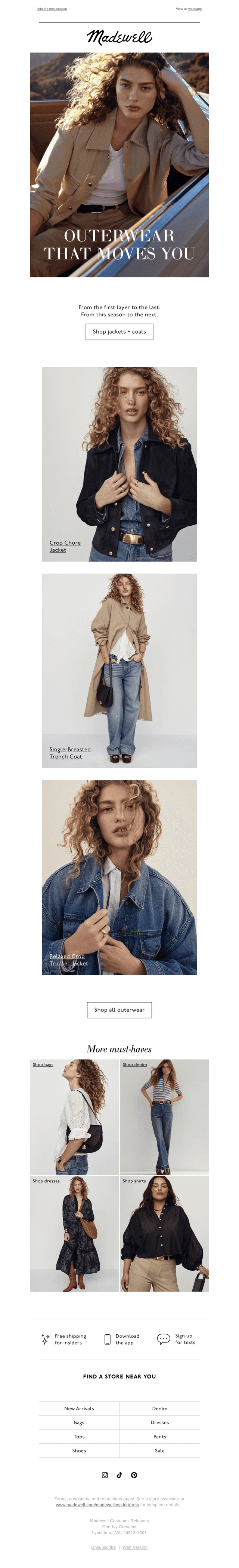 Outerwear that moves you