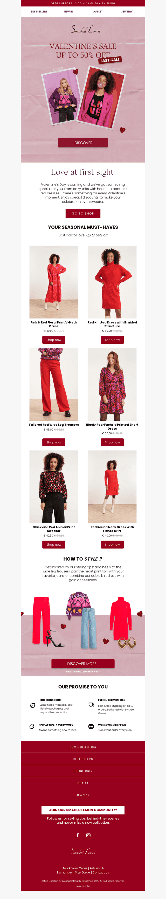 ❤️ Our Valentine's selection: up to 50% off