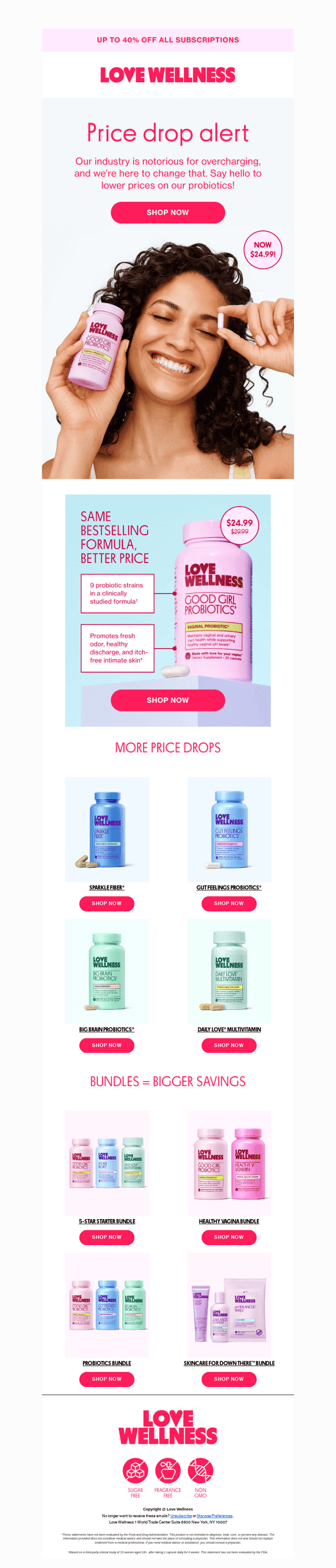 Price drop on probiotics!