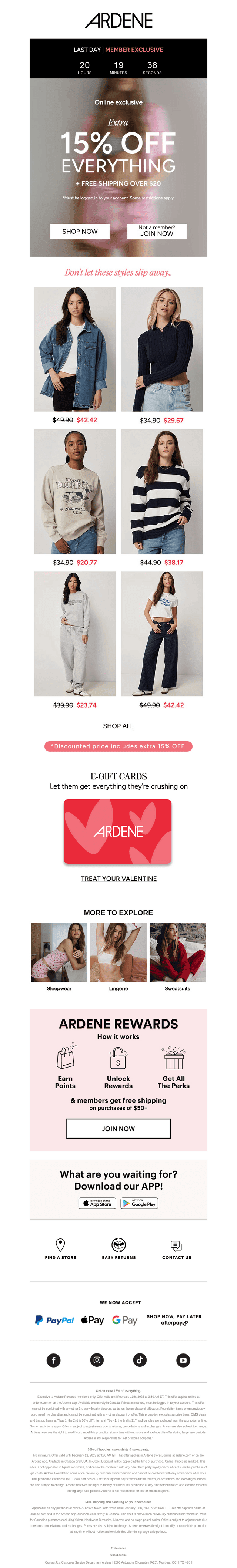 LAST CALL 🚨 Extra 15% off for members ends today!