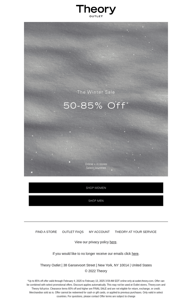 Winter Sale in Full Swing