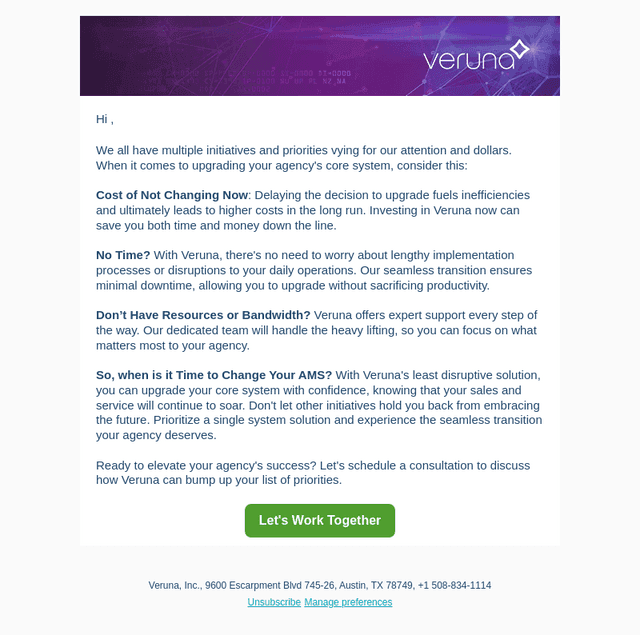 🚨 Priority Alert: Shift Your Success with Veruna