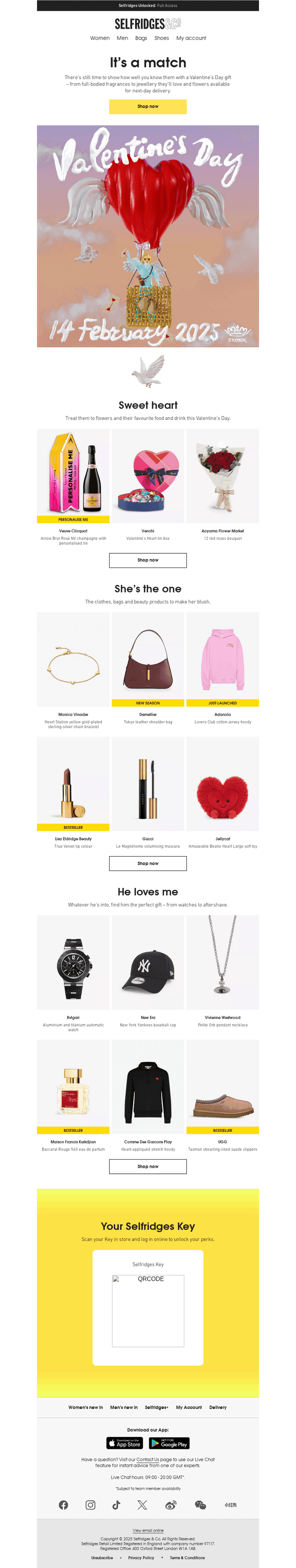 Valentine’s Day gifts they’ll fall for