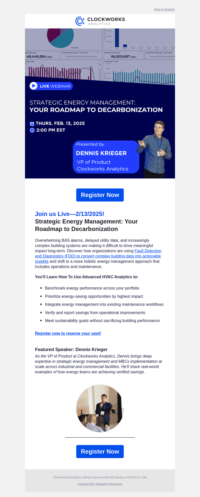 This week: join us for a webinar all about strategic energy management