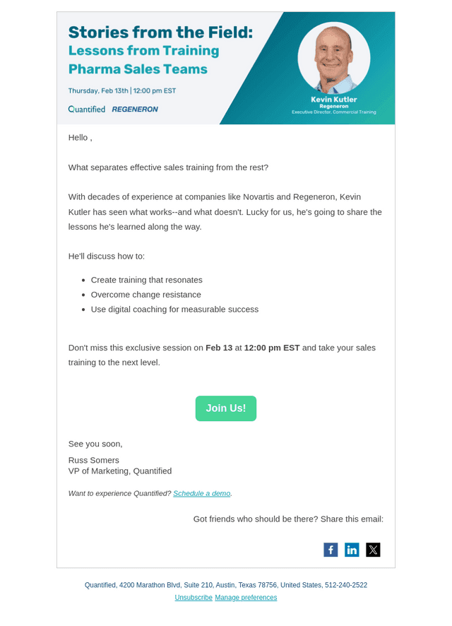 Quantified email from Mon, Feb 10, 2025